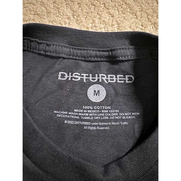 NWOT Hot Topic Disturbed Divisive Black Tee - Picture 5 of 5